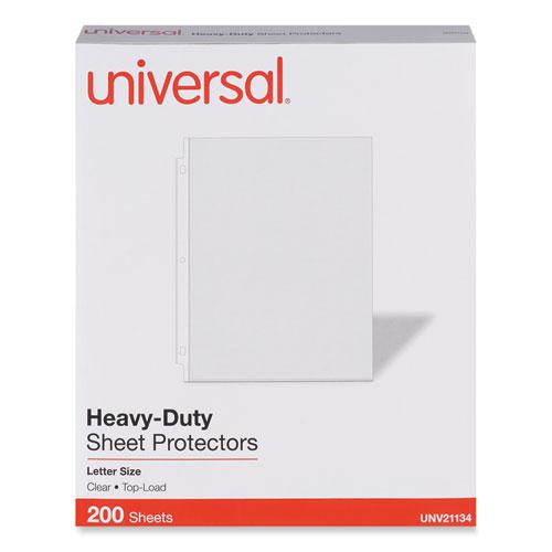 Top-Load Poly Sheet Protectors, Heavy Gauge, Letter Size, Clear, 200/Pack. Picture 1