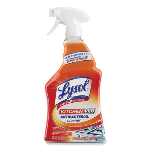 Kitchen Pro Antibacterial Cleaner, Citrus Scent, 22 oz Spray Bottle, 9/Carton. Picture 1