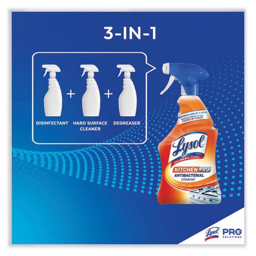 Kitchen Pro Antibacterial Cleaner, Citrus Scent, 22 oz Spray Bottle, 9/Carton. Picture 8