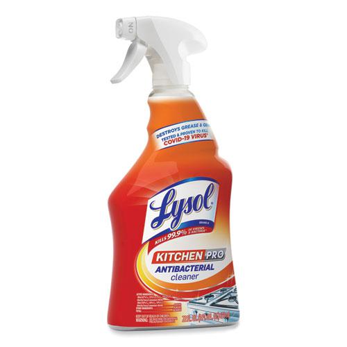 Kitchen Pro Antibacterial Cleaner, Citrus Scent, 22 oz Spray Bottle, 9/Carton. Picture 4