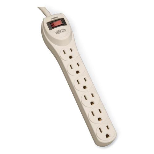Waber-by-Tripp Lite Industrial Power Strip, 6 Outlets, 4 ft Cord, Gray. Picture 1