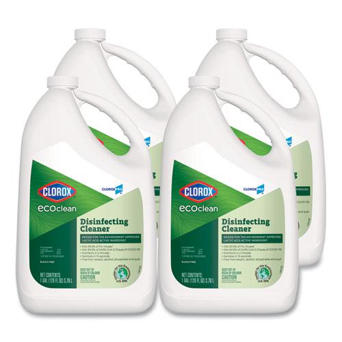 Clorox Pro EcoClean Disinfecting Cleaner, Unscented, 128 oz Refill Bottle, 4/Carton. Picture 1