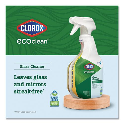 Clorox Pro EcoClean Glass Cleaner, Unscented, 32 oz Spray Bottle, 9/Carton. Picture 5