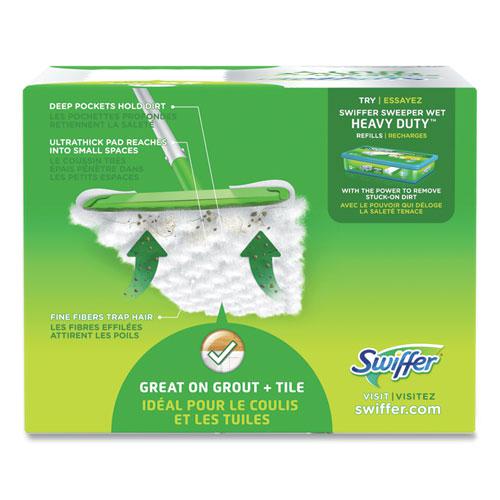 Heavy-Duty Dry Refill Cloths, 10.3 x 7.8, White, 20/Pack, 4 Packs/Carton. Picture 3