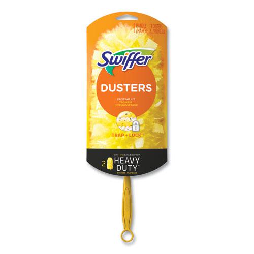 Heavy Duty Dusters Starter Kit, 6" Handle with Two Disposable Dusters, 4 Kits/Carton. Picture 1
