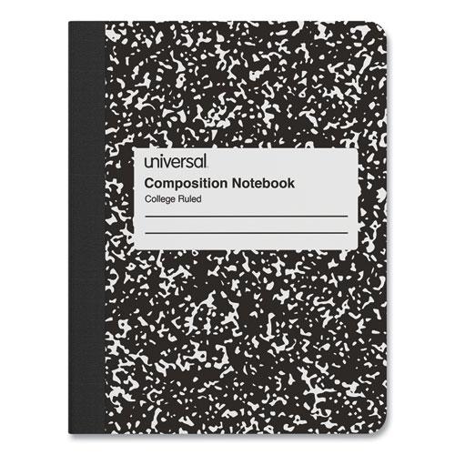 Composition Book, Medium/College Rule, Black Marble Cover, (100) 9.75 x 7.5 Sheets, 6/Pack. Picture 2