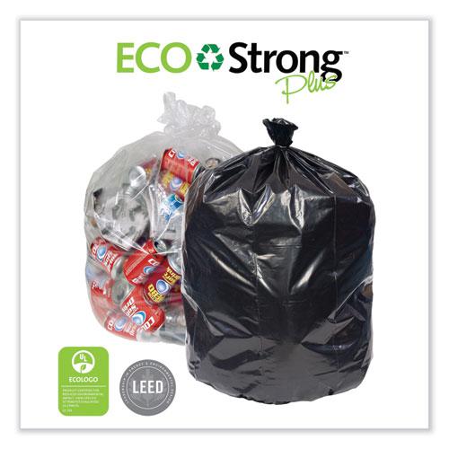 Eco Strong Plus Can Liners, 33 gal, 1 mil, 33 x 39, Black, 150/Carton. Picture 3