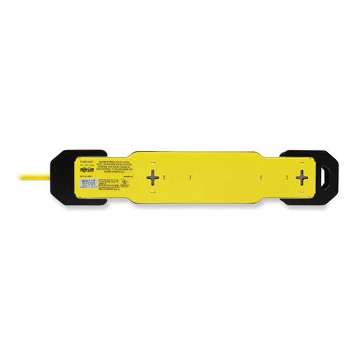 Power It! Safety Power Strip with GFCI Plug, 6 Outlets, 9 ft Cord, Yellow/Black. Picture 4