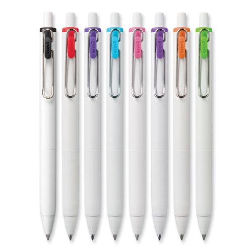 uniONE Gel Pen, Retractable, Medium 0.7 mm, Assorted Inspirational Ink Colors, Assorted Barrel Colors, 8/Pack. Picture 4