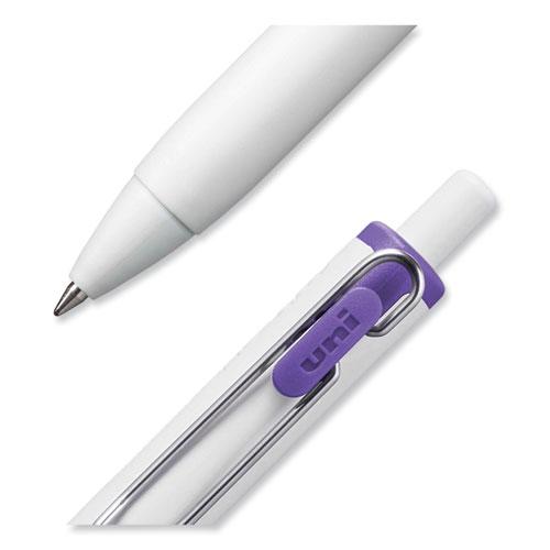 uniONE Gel Pen, Retractable, Medium 0.7 mm, Assorted Inspirational Ink Colors, Assorted Barrel Colors, 8/Pack. Picture 7
