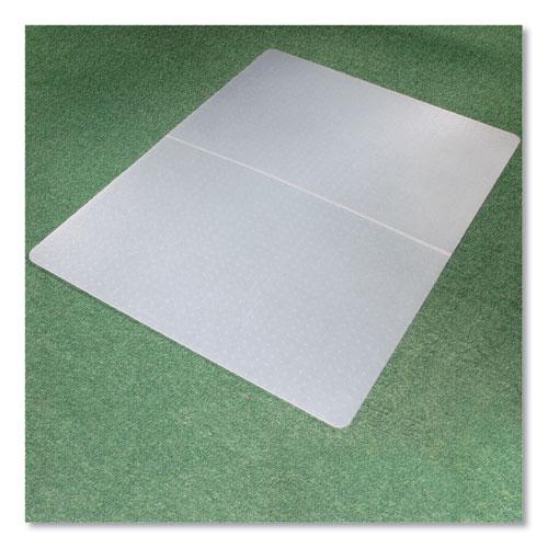 Ecotex Polypropylene Rectangular Foldable Chair Mat for Carpets, 46 x 57, Translucent. Picture 7