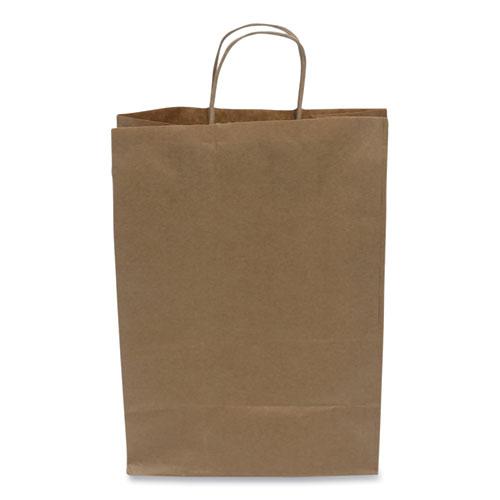 Kraft Paper Bags, 10" x 6" x 13", Kraft, 250/Carton. Picture 1