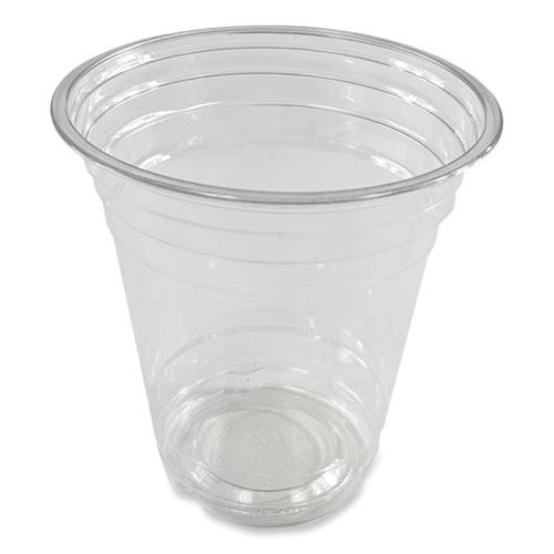 Clear Plastic Cold Cups, Squat, 12 oz, PET, 1,000/Carton. Picture 1