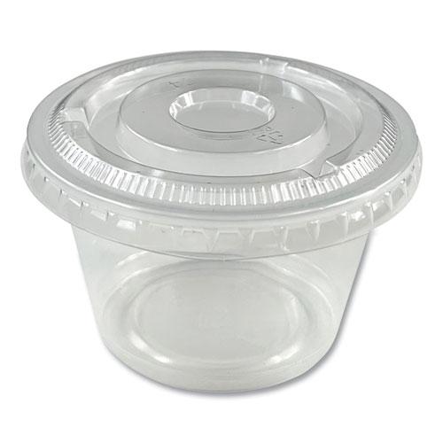 Souffle/Portion Cups, 4 oz, Polypropylene, Translucent, 2,500/Carton. Picture 3