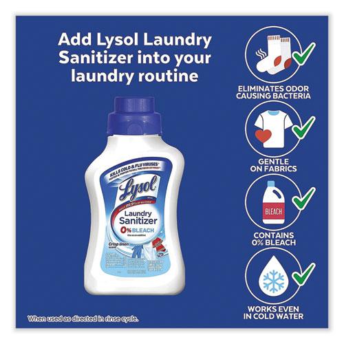 Laundry Sanitizer, Liquid, Crisp Linen, 41 oz, 6/Carton. Picture 7