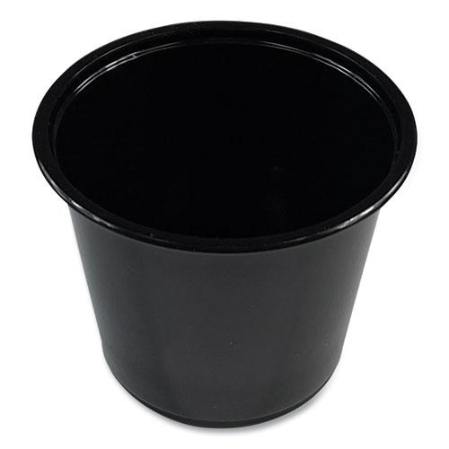 Souffle/Portion Cups, 5.5 oz Polypropylene, Black, 2,500/Carton. Picture 1