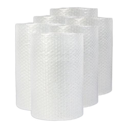 Bubble Packaging, 0.5" Thick, 12" x 30 ft, Perforated Every 12", Clear, 6/Carton. Picture 1