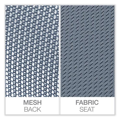 Mesh Back Fabric Task Chair, Supports Up to 275 lb, 17.32" to 21.1" Seat Height, Seafoam Blue Seat/Back. Picture 5