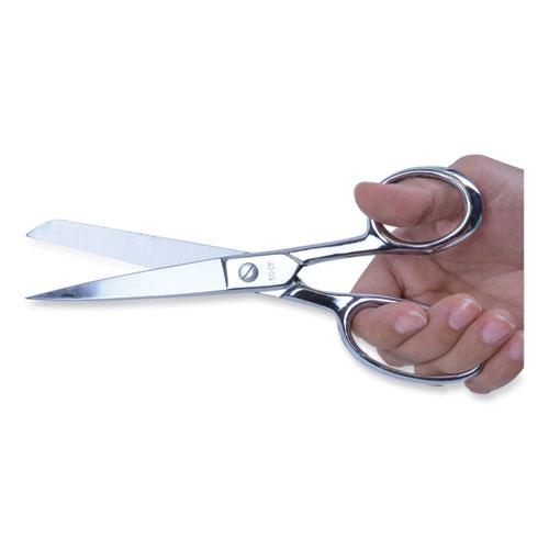 Hot Forged Carbon Steel Shears, 8" Long, 3.88" Cut Length, Nickel Straight Handle. Picture 3