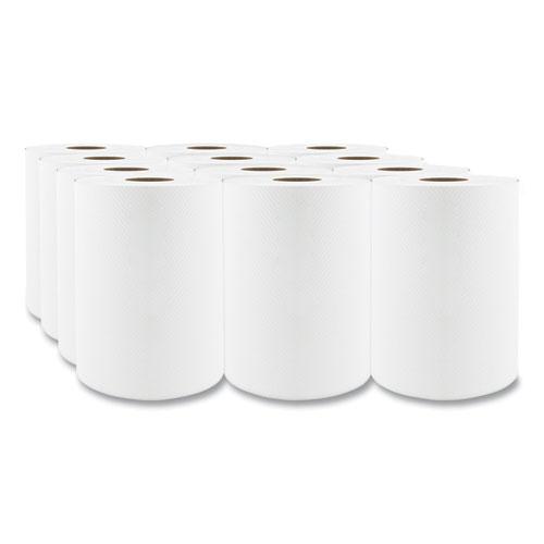 Select Roll Paper Towels, 1-Ply, 7.88" x 350 ft, White, 12 Rolls/Carton. Picture 2