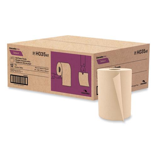 Select Hardwound Roll Towels, 1-Ply, 7.88" x 350 ft, Natural, 12 Rolls/Carton. Picture 1