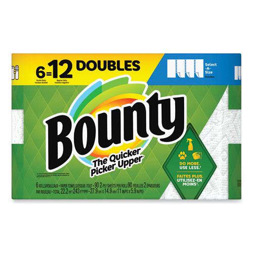 Select-a-Size Kitchen Roll Paper Towels, 2-Ply, 6 x 11, White, 90 Sheets/Double Roll, 6 Rolls/Carton. Picture 3
