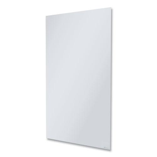 InvisaMount Vertical Magnetic Glass Dry-Erase Boards, 48 x 85, White Surface. Picture 2