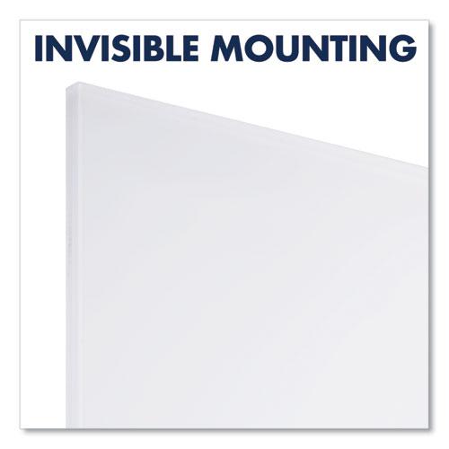 InvisaMount Vertical Magnetic Glass Dry-Erase Boards, 48 x 85, White Surface. Picture 3