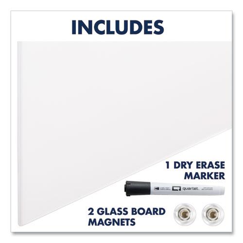 InvisaMount Vertical Magnetic Glass Dry-Erase Boards, 48 x 85, White Surface. Picture 7