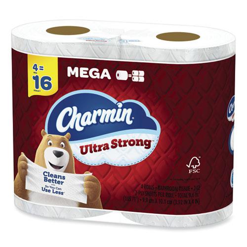 Ultra Strong Bathroom Tissue, Septic Safe, 2-Ply, White, 242 Sheet/Roll, 4/Pack, 8 Packs/Carton. Picture 3