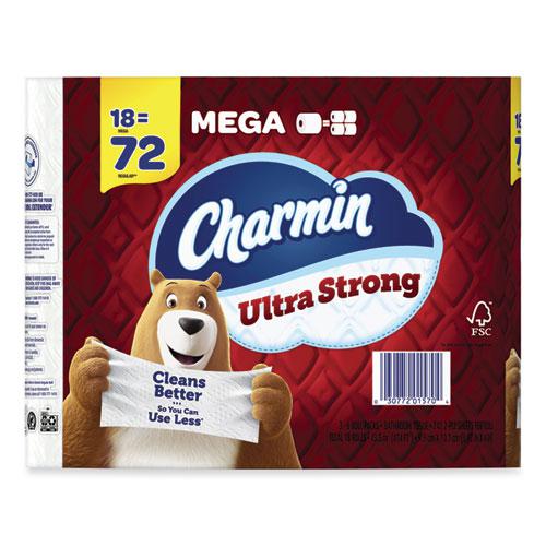 Ultra Strong Bathroom Tissue, Septic Safe, 2-Ply, White, 242 Sheet/Roll, 18/Pack. Picture 2