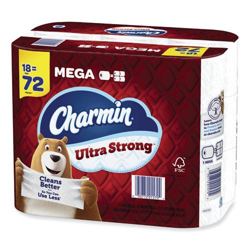 Ultra Strong Bathroom Tissue, Septic Safe, 2-Ply, White, 242 Sheet/Roll, 18/Pack. Picture 3