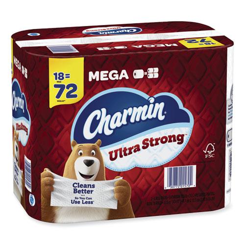 Ultra Strong Bathroom Tissue, Septic Safe, 2-Ply, White, 242 Sheet/Roll, 18/Pack. Picture 4