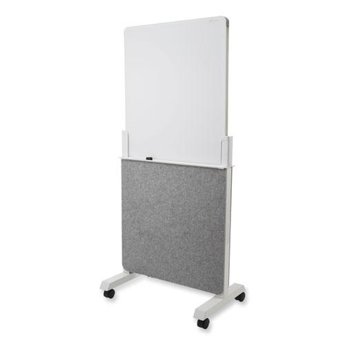 Agile Glass Dry-Erase Easel, 25.5 x 60.5, White Surface. Picture 1