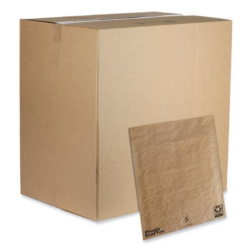 EverTec Curbside Recyclable Padded Mailer, #5, Kraft Paper, Self-Adhesive Closure, 12 x 15, Brown, 100/Carton. Picture 1