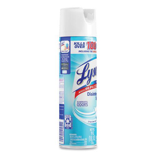 Disinfectant Spray, Crisp Linen, 19 oz Aerosol Spray, 12/Carton. Picture 4