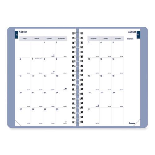 Academic Daily/Monthly Planner, 8 x 5, Cyan Cover, 12-Month (Aug to July): 2024 to 2025. Picture 5