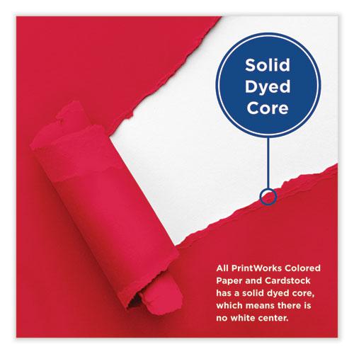 Color Cardstock, 65 lb Cover Weight, 8.5 x 11, Red, 250/Ream. Picture 3