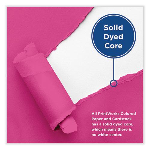 Color Cardstock, 65 lb Cover Weight, 8.5 x 11, Fuchsia, 250/Ream. Picture 4
