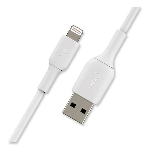 BOOST CHARGE Apple Lightning to USB-A ChargeSync Cable, 9.8 ft, White. Picture 4