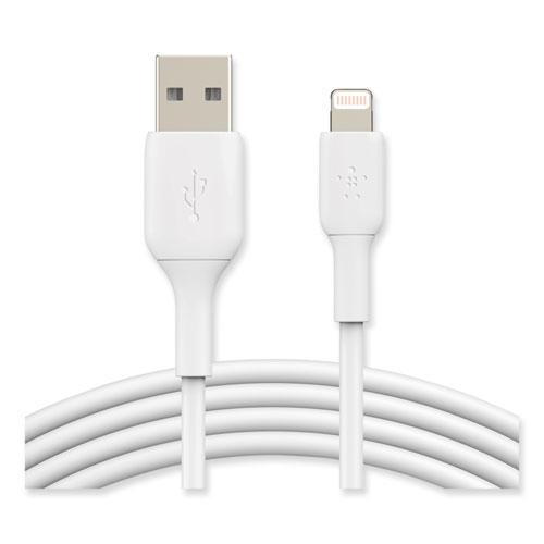 BOOST CHARGE Apple Lightning to USB-A ChargeSync Cable, 9.8 ft, White. Picture 5