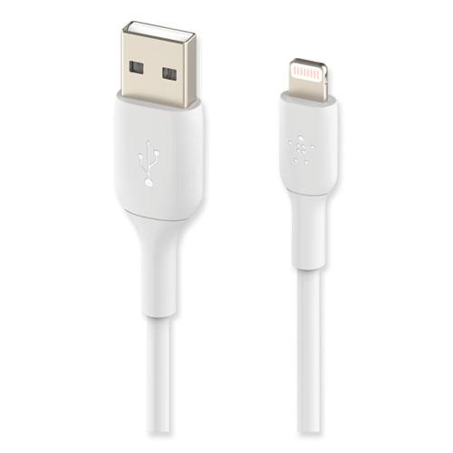 BOOST CHARGE Apple Lightning to USB-A ChargeSync Cable, 9.8 ft, White. Picture 2