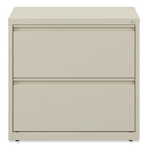 Lateral File, 2 Legal/Letter-Size File Drawers, Putty, 30" x 18.63" x 28". Picture 1