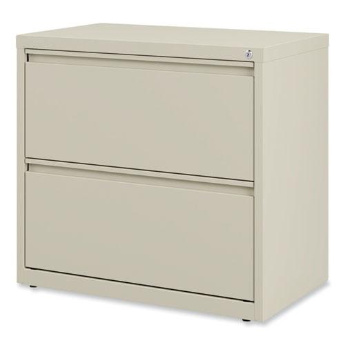 Lateral File, 2 Legal/Letter-Size File Drawers, Putty, 30" x 18.63" x 28". Picture 5