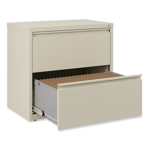 Lateral File, 2 Legal/Letter-Size File Drawers, Putty, 30" x 18.63" x 28". Picture 6
