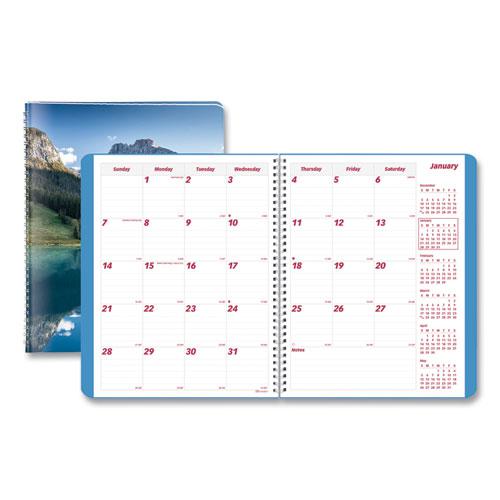 Mountains 14-Month Planner, Mountains Photography, 11 x 8.5, Blue/Green Cover, 14-Month (Dec to Jan): 2023 to 2025. Picture 1