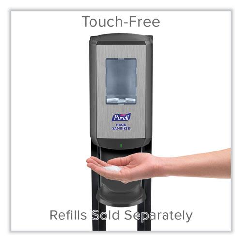 CS6 Hand Sanitizer Floor Stand with Dispenser, 1,200 mL, 13.5 x 5 x 28.5, Graphite/Silver. Picture 4