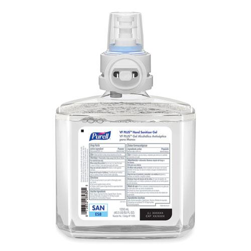 VF PLUS Hand Sanitizer Gel, 1,200 mL Refill Bottle, Fragrance-Free, For ES8 Dispensers, 2/Carton. Picture 5