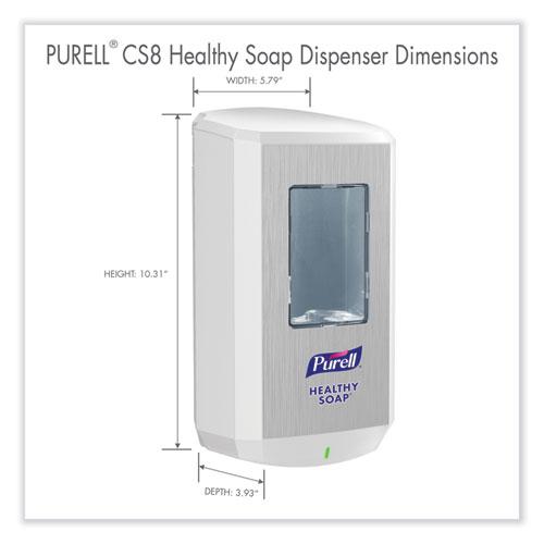 CS8 Soap Dispenser, 1,200 mL, 5.79 x 3.93 x 10.31, White. Picture 2