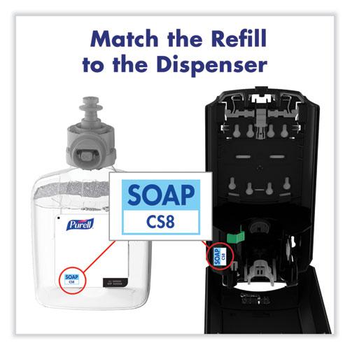 CS8 Soap Dispenser, 1,200 mL, 5.79 x 3.93 x 10.31, White. Picture 7